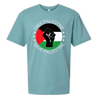 Free Palestine Gaza Palestinian Sueded Cloud Jersey T-Shirt