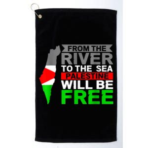 Free Palestine Gaza Palestinian Flag Peace Platinum Collection Golf Towel