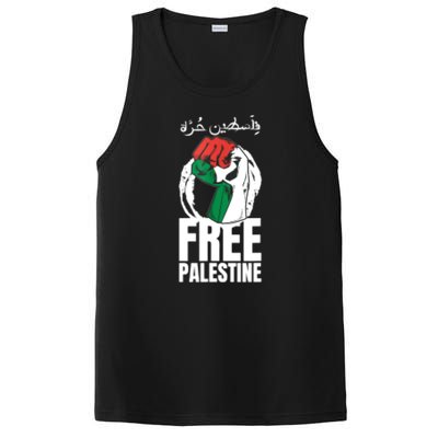 Free Palestine Gaza Palestinian Flag Peace PosiCharge Competitor Tank