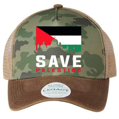 Free Palestine Gaza Flag Arabic Freedom For Palestinians Legacy Tie Dye Trucker Hat