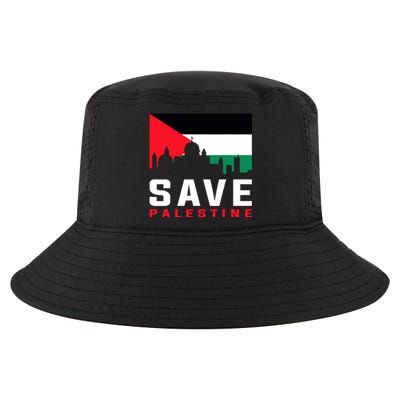 Free Palestine Gaza Flag Arabic Freedom For Palestinians Cool Comfort Performance Bucket Hat