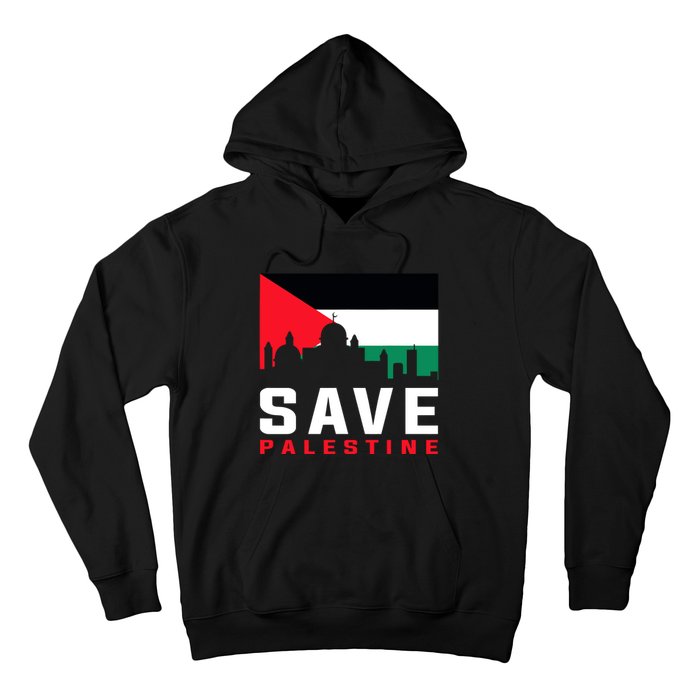 Free Palestine Gaza Flag Arabic Freedom For Palestinians Hoodie