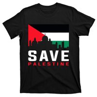 Free Palestine Gaza Flag Arabic Freedom For Palestinians T-Shirt