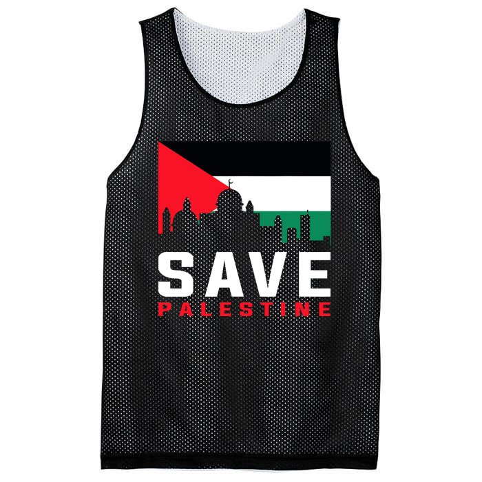 Free Palestine Gaza Flag Arabic Freedom For Palestinians Mesh Reversible Basketball Jersey Tank