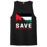 Free Palestine Gaza Flag Arabic Freedom For Palestinians PosiCharge Competitor Tank