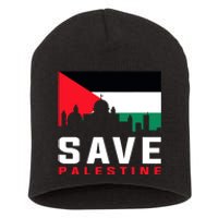 Free Palestine Gaza Flag Arabic Freedom For Palestinians Short Acrylic Beanie