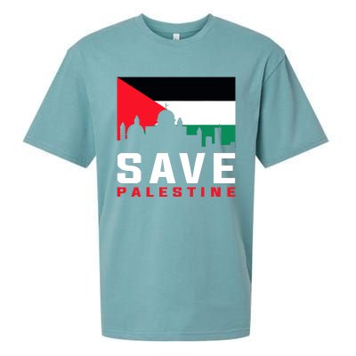 Free Palestine Gaza Flag Arabic Freedom For Palestinians Sueded Cloud Jersey T-Shirt