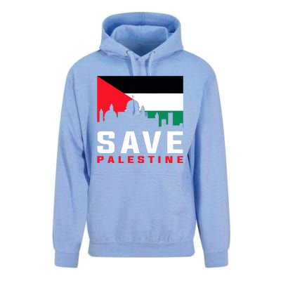 Free Palestine Gaza Flag Arabic Freedom For Palestinians Unisex Surf Hoodie