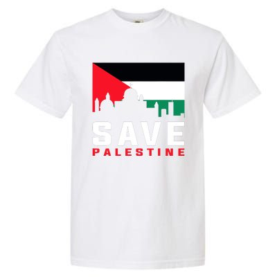 Free Palestine Gaza Flag Arabic Freedom For Palestinians Garment-Dyed Heavyweight T-Shirt