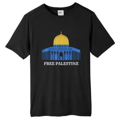 Free Palestine Gaza Palestinian Tall Fusion ChromaSoft Performance T-Shirt