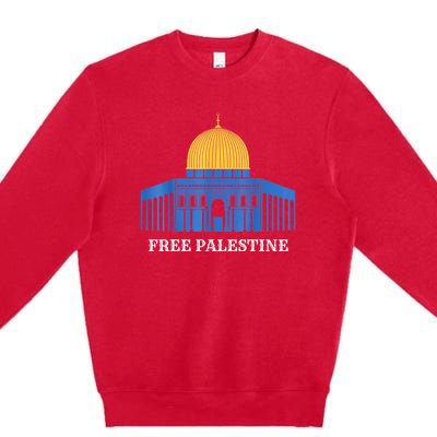 Free Palestine Gaza Palestinian Premium Crewneck Sweatshirt