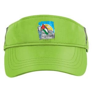 Free Palestine Gift Save Gaza Gift Adult Drive Performance Visor