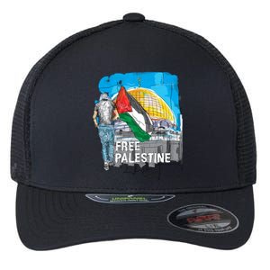 Free Palestine Gift Save Gaza Gift Flexfit Unipanel Trucker Cap