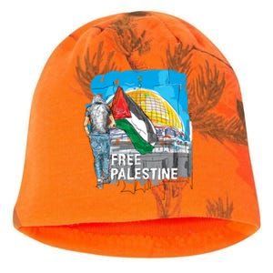 Free Palestine Gift Save Gaza Gift Kati - Camo Knit Beanie