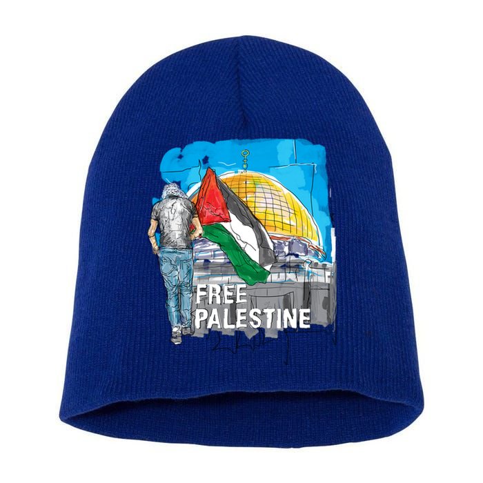 Free Palestine Gift Save Gaza Gift Short Acrylic Beanie