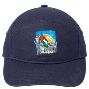 Free Palestine Gift Save Gaza Gift 7-Panel Snapback Hat