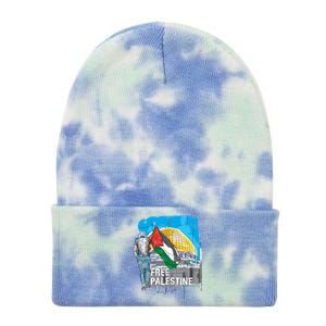 Free Palestine Gift Save Gaza Gift Tie Dye 12in Knit Beanie