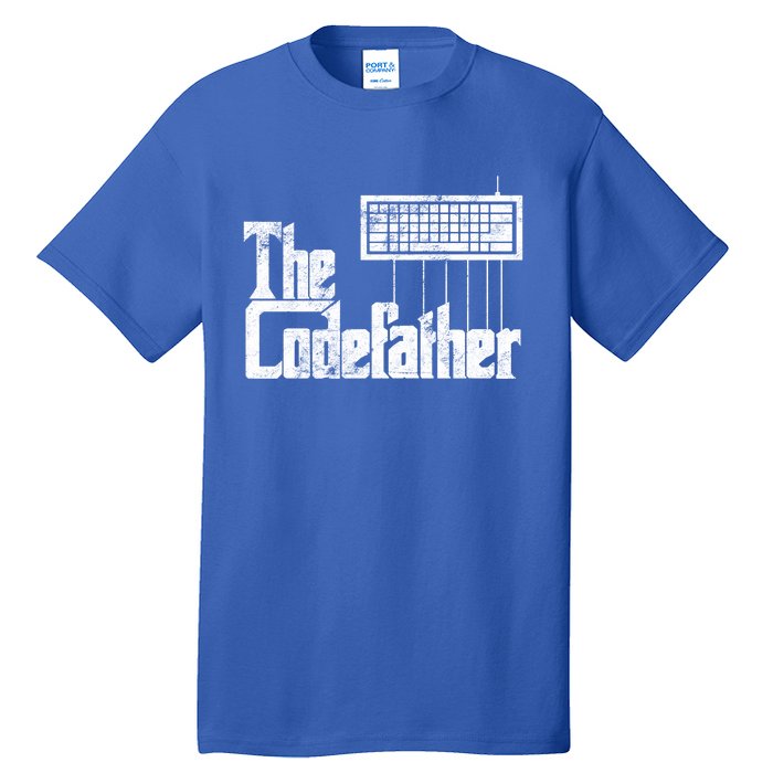 Funny Programmer Gift The Codefather Vintage Tall T-Shirt