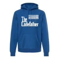 Funny Programmer Gift The Codefather Vintage Premium Hoodie