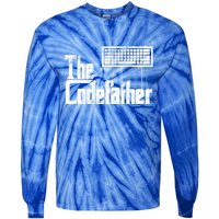 Funny Programmer Gift The Codefather Vintage Tie-Dye Long Sleeve Shirt