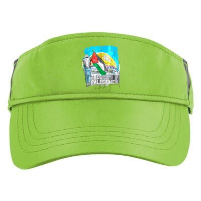 Free Palestine Gaza Palestinian Adult Drive Performance Visor