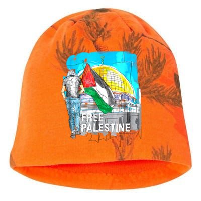 Free Palestine Gaza Palestinian Kati - Camo Knit Beanie