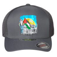 Free Palestine Gaza Palestinian Flexfit Unipanel Trucker Cap