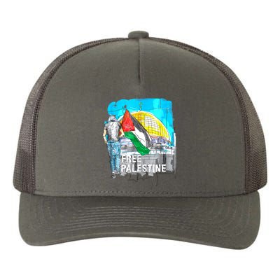 Free Palestine Gaza Palestinian Yupoong Adult 5-Panel Trucker Hat