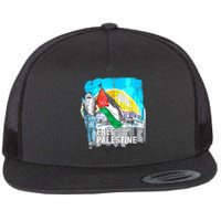 Free Palestine Gaza Palestinian Flat Bill Trucker Hat