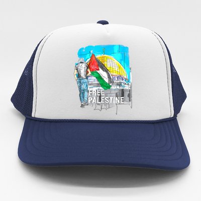 Free Palestine Gaza Palestinian Trucker Hat