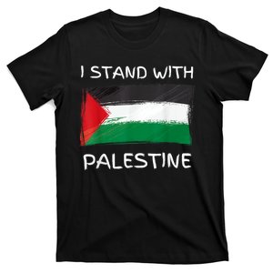 Free Palestine Gaza Flag I Stand With Palestine Freedom T-Shirt