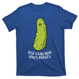 Funny Pickle Gift Just A Who Loves Pickles Gift T-Shirt