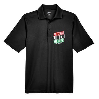 Free Palestine Gaza Palestinian Lives Matter Men's Origin Performance Pique Polo