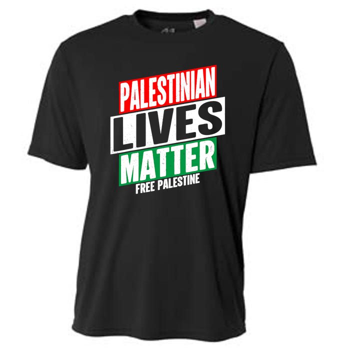 Free Palestine Gaza Palestinian Lives Matter Cooling Performance Crew T-Shirt