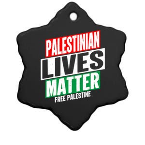 Free Palestine Gaza Palestinian Lives Matter Ceramic Star Ornament