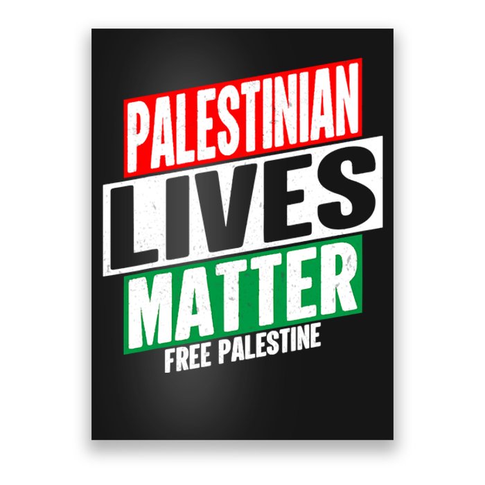 Free Palestine Gaza Palestinian Lives Matter Poster