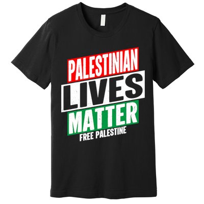 Free Palestine Gaza Palestinian Lives Matter Premium T-Shirt