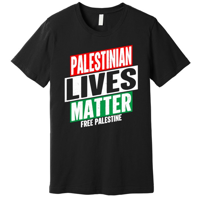 Free Palestine Gaza Palestinian Lives Matter Premium T-Shirt