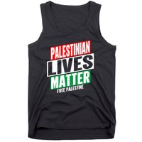 Free Palestine Gaza Palestinian Lives Matter Tank Top