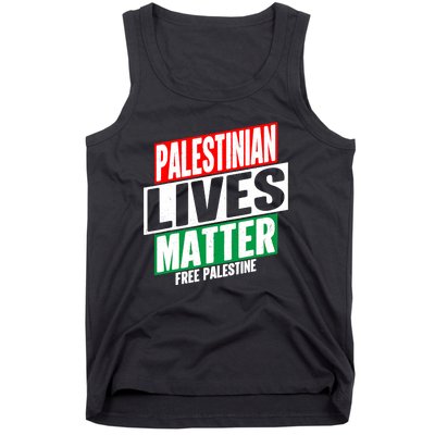 Free Palestine Gaza Palestinian Lives Matter Tank Top