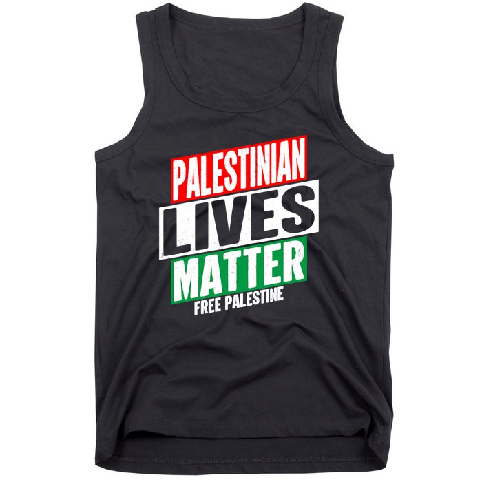 Free Palestine Gaza Palestinian Lives Matter Tank Top