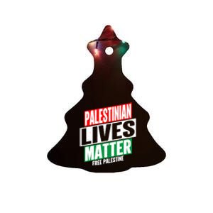 Free Palestine Gaza Palestinian Lives Matter Ceramic Tree Ornament