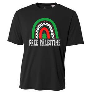 Free Palestine Gaza Palestinian Cooling Performance Crew T-Shirt