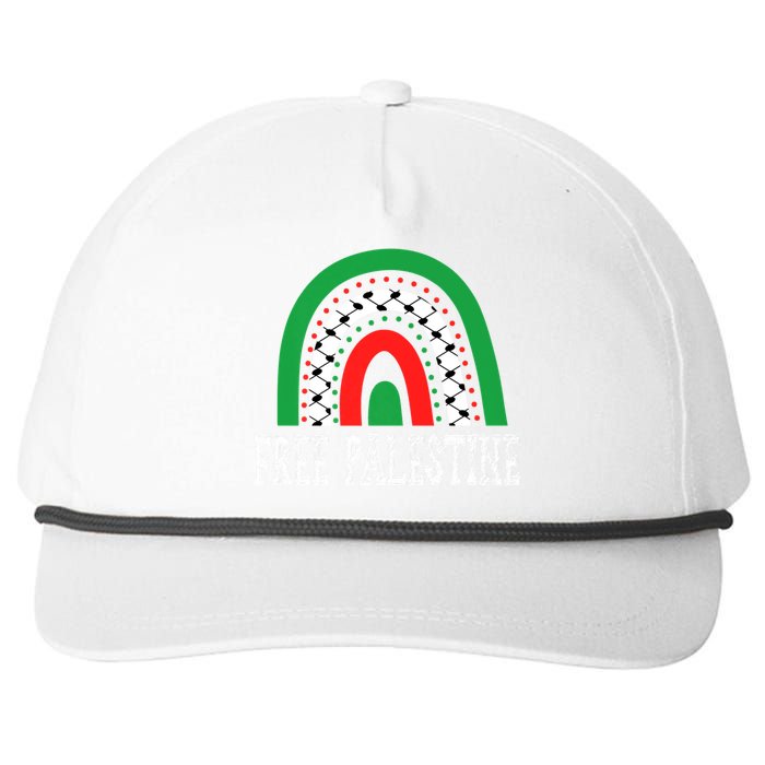 Free Palestine Gaza Palestinian Snapback Five-Panel Rope Hat