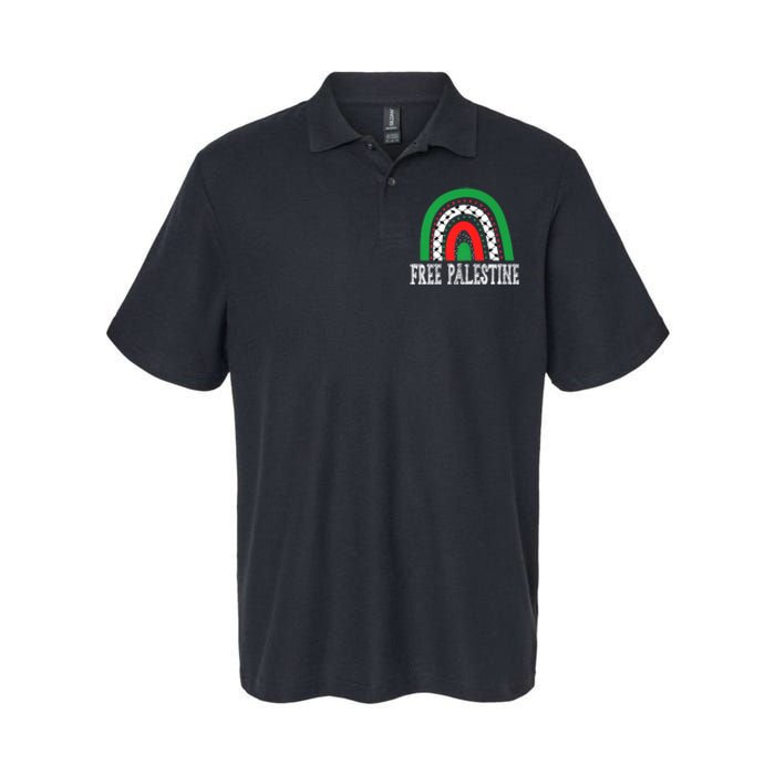 Free Palestine Gaza Palestinian Softstyle Adult Sport Polo