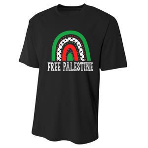 Free Palestine Gaza Palestinian Performance Sprint T-Shirt