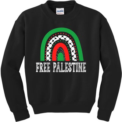 Free Palestine Gaza Palestinian Kids Sweatshirt