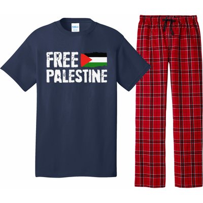 Free Palestine Gaza Flag Arabic Freedom For Palestinians Pajama Set