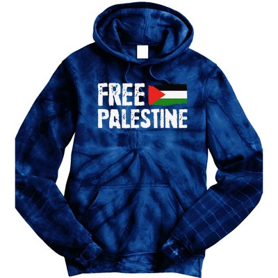 Free Palestine Gaza Flag Arabic Freedom For Palestinians Tie Dye Hoodie