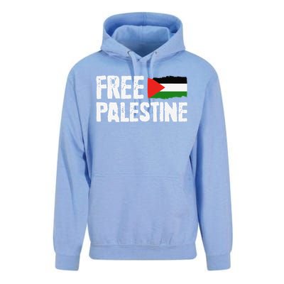 Free Palestine Gaza Flag Arabic Freedom For Palestinians Unisex Surf Hoodie